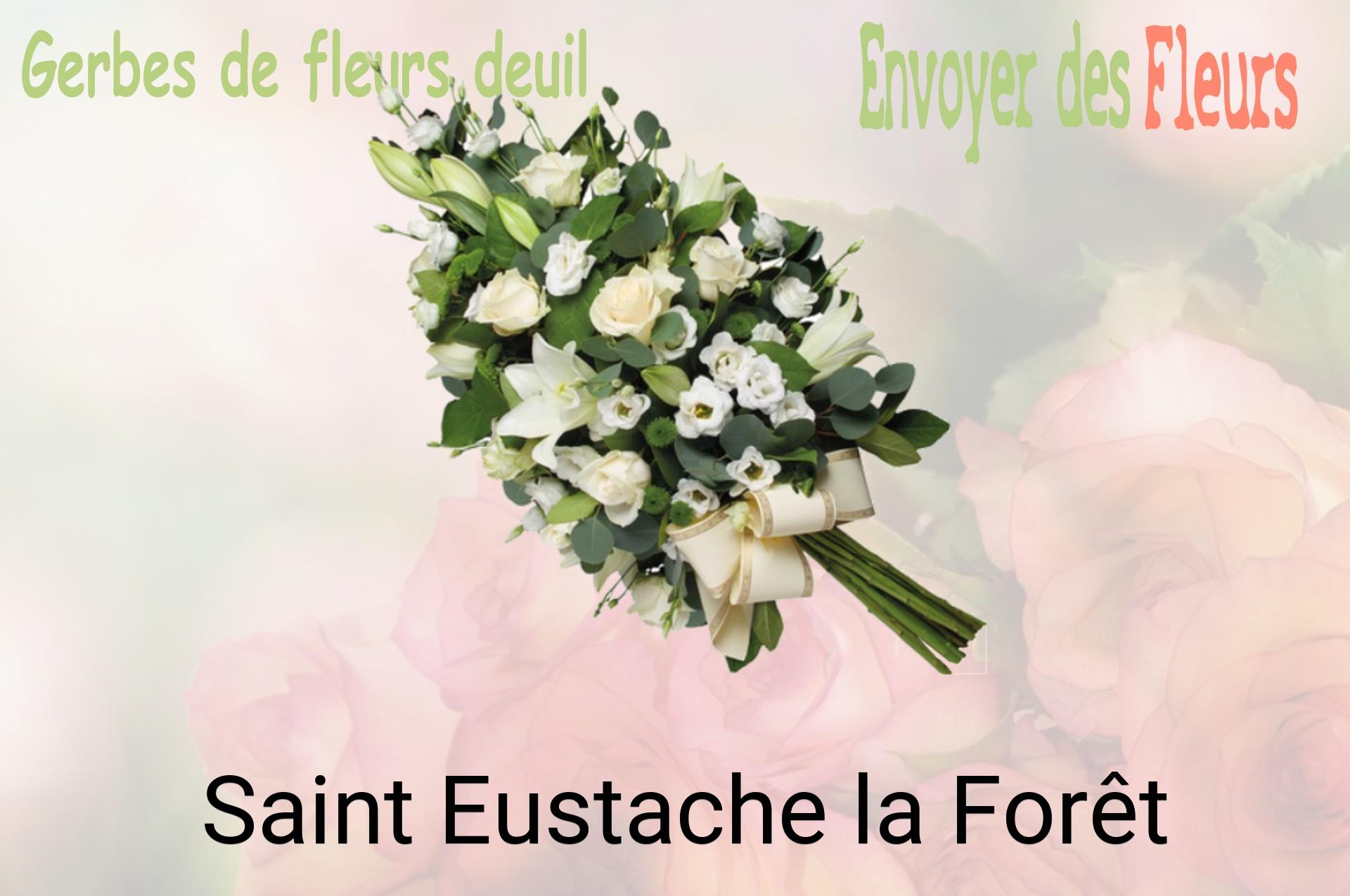 Gerbe de fleurs de deuil livrée à Saint-Eustache-la-Forêt